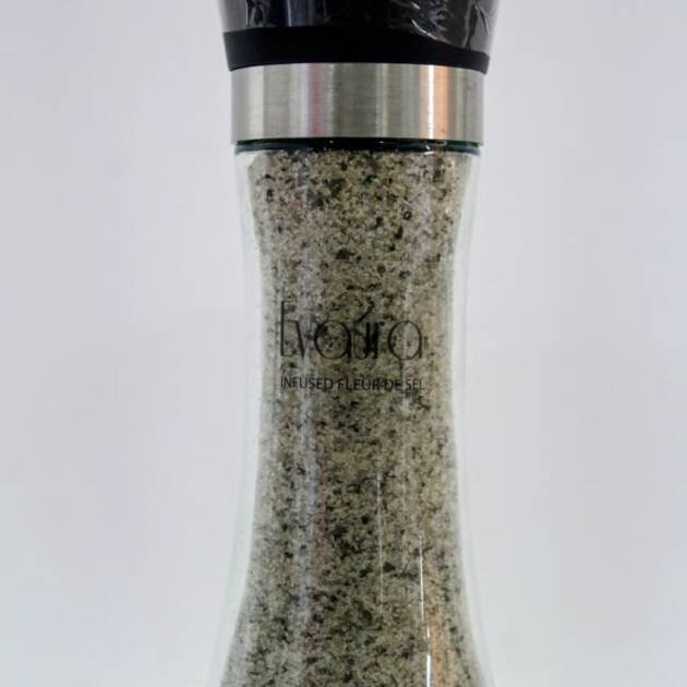 Fleur de sel blended with rosemary