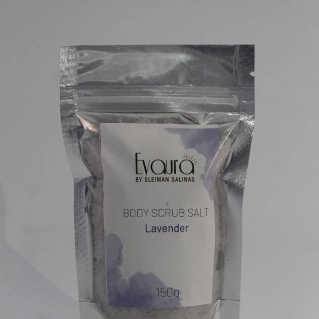 Natural lavender salt body scrub