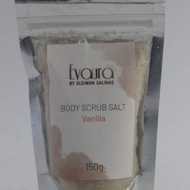 Natural vanilla salt body scrub